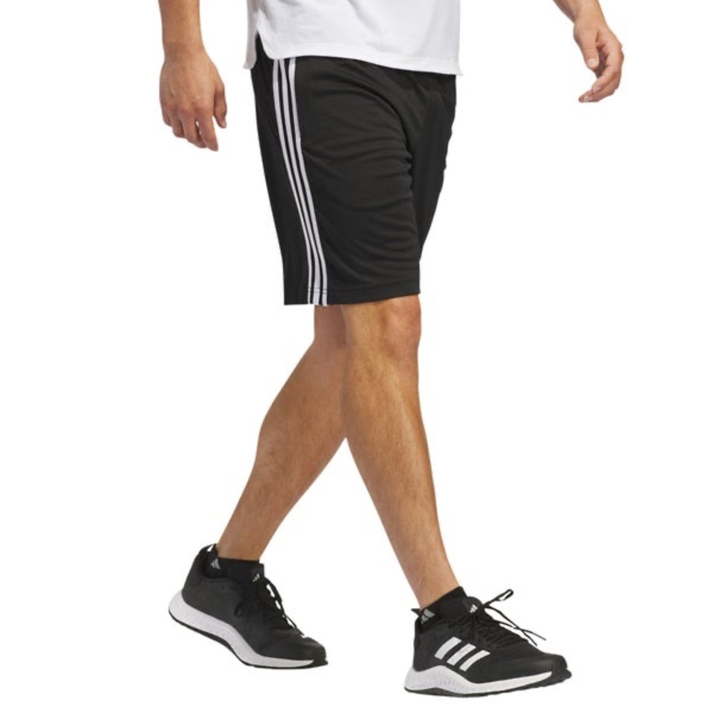 Adidas Men’s 3-Stripes Active Short in Black/XXL